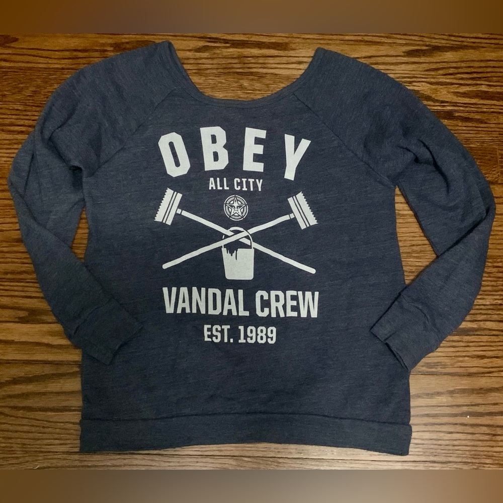 Obey Women's Navy Sweater